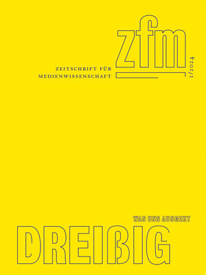 cover image of Zeitschrift für Medienwissenschaft 30